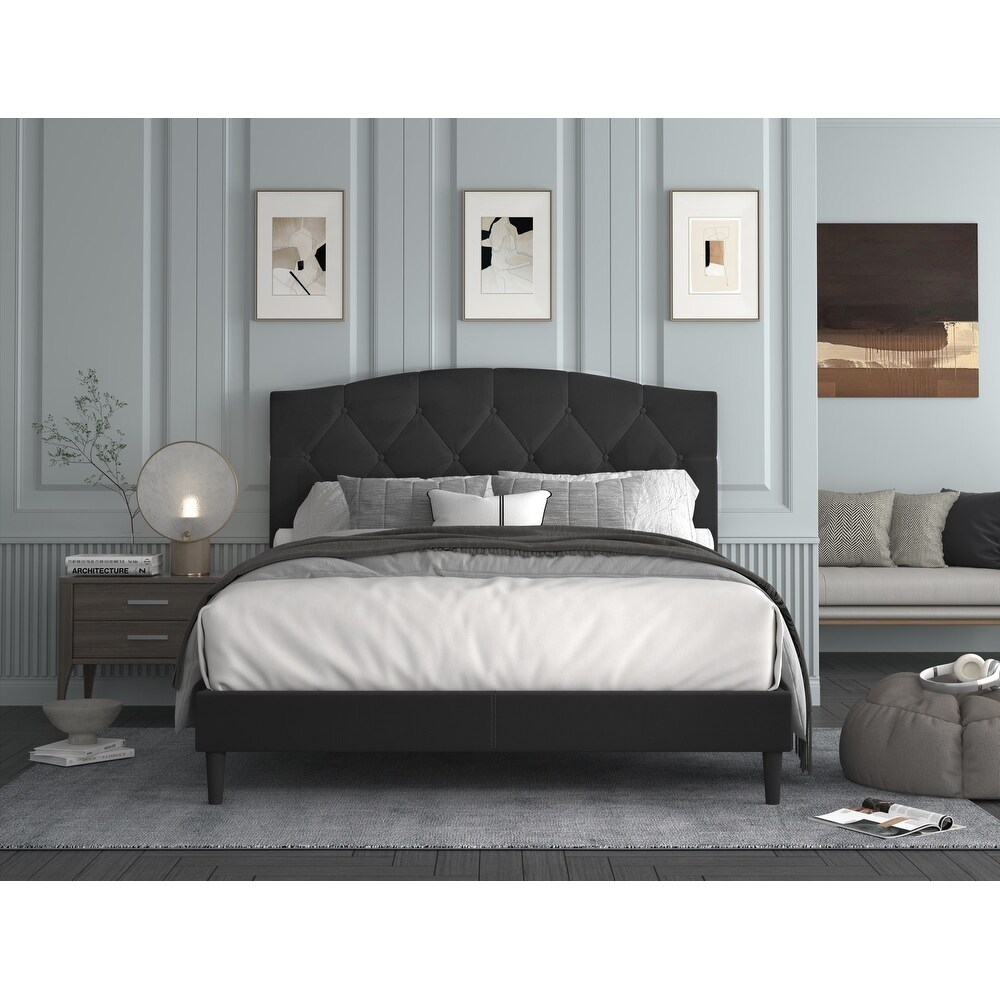 Malachi Tufted Upholstered Platform Bed