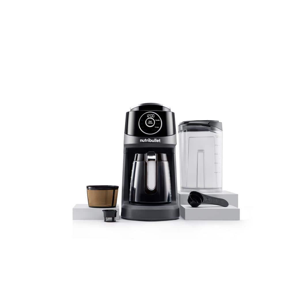 NutriBullet Brew Choice Pod  Carafe 12Cup Coffee Station in Black