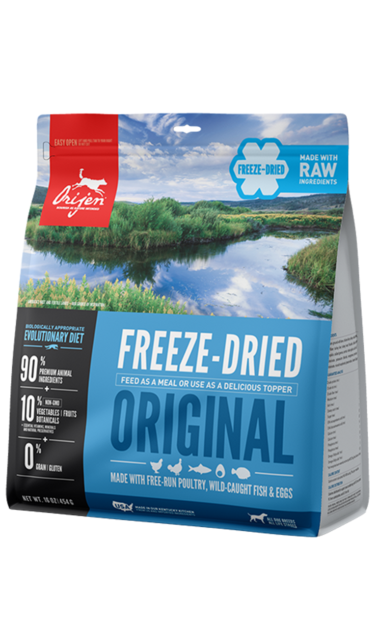 Orijen Freeze-Dried Original Chicken Adult Dog Food， 6 Oz.