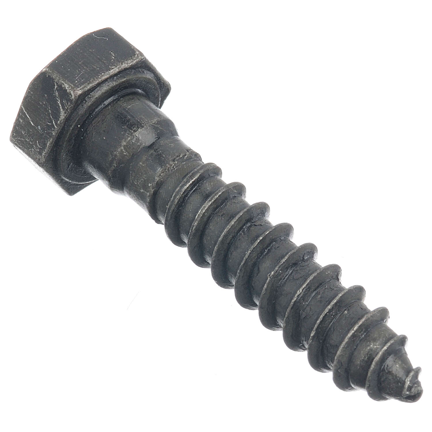 Ace 0.3125 in. L Black Steel Lag Screw 6 pk