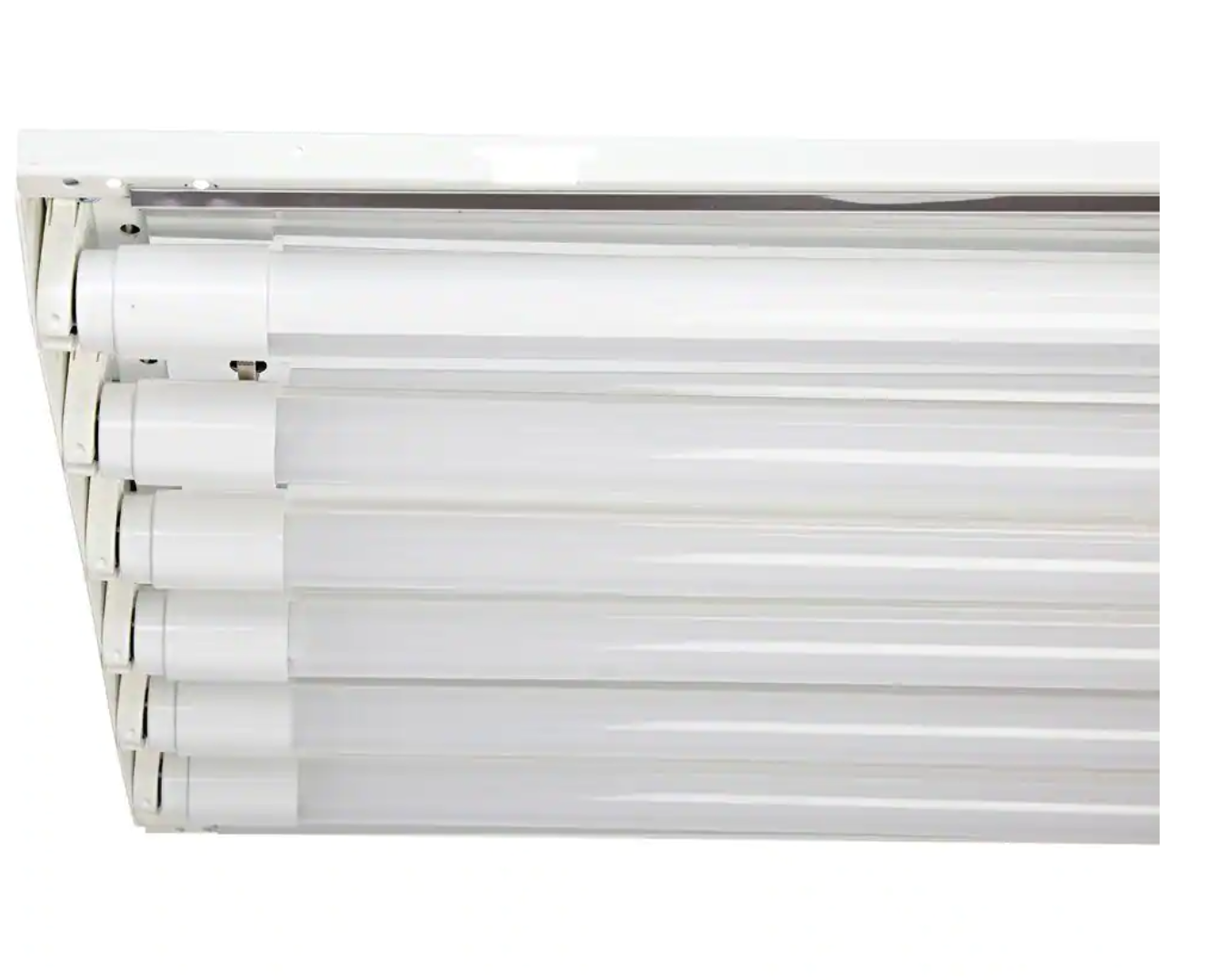 4 ft. 6-Light T8 White LED High Bay Light with 1800 Lumens LED Tubes 5000K