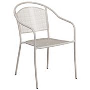 Flash Furniture Commercial-Grade Indoor / Outdoor Steel Patio Arm Chair