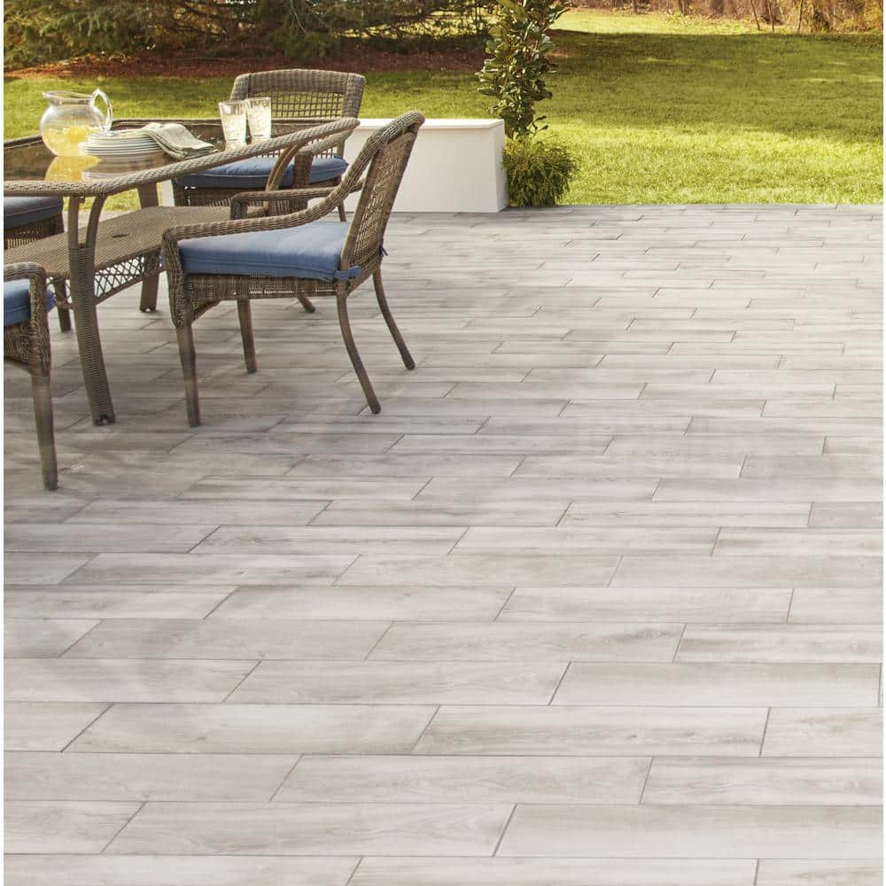 Lifeproof Shadow Wood 6 in. x 24 in. Porcelain Floor and Wall Tile (392.85 sq. ft.Pallet) LP33624HDPL1PR