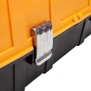 Big Red 17 in. W x 9 in. D Plastic 3-Layer Multi-Function Storage Tool Box with Tray and Dividers Orange ATRJH-2329B