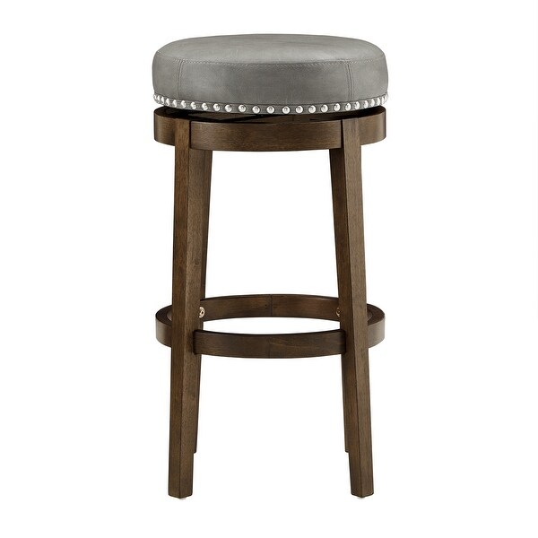 Westby Vinyl Backless Swivel Stools (Set of 2) by iNSPIRE Q Classic