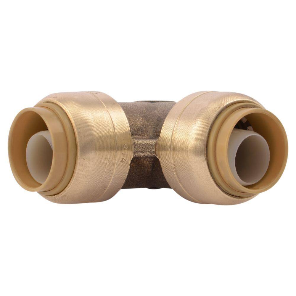 SharkBite 12 in. Push-to-Connect Brass 90-Degree Elbow Fitting U248LFA