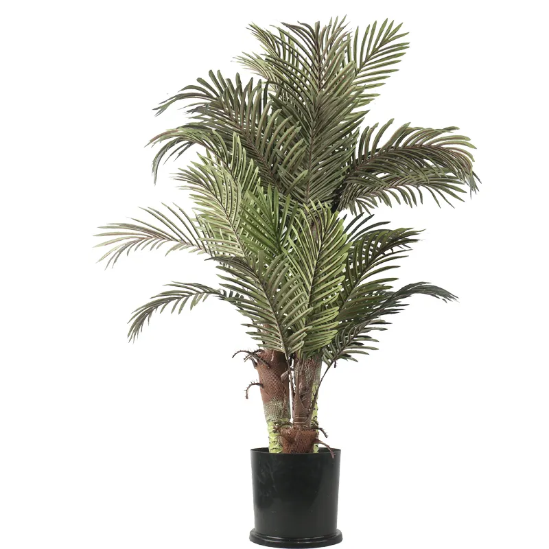 China supplier fake green plant for indoor outdoor home garden decor faux plastic tree artificial cycas revoluta palm tree