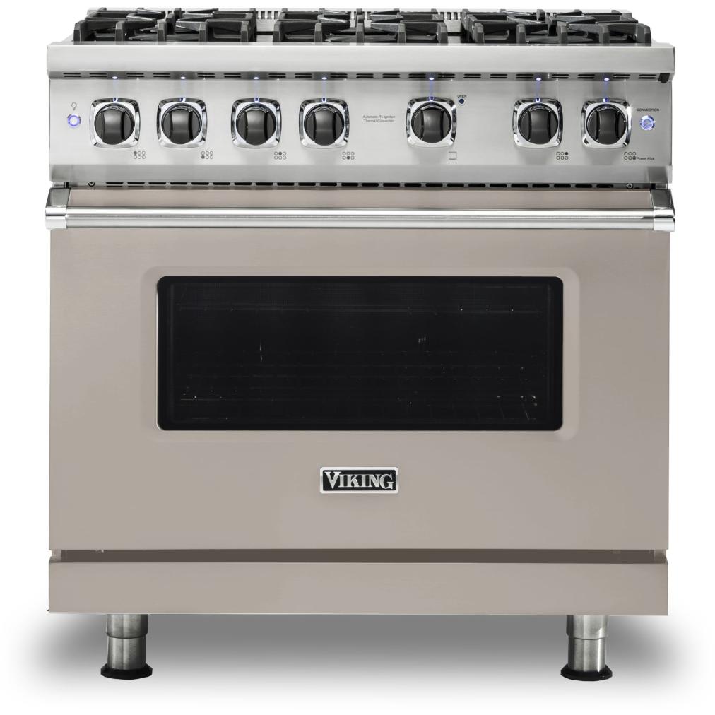 Viking 36-inch Freestanding Gas Range with GourmetGlo VGR536-6BPG