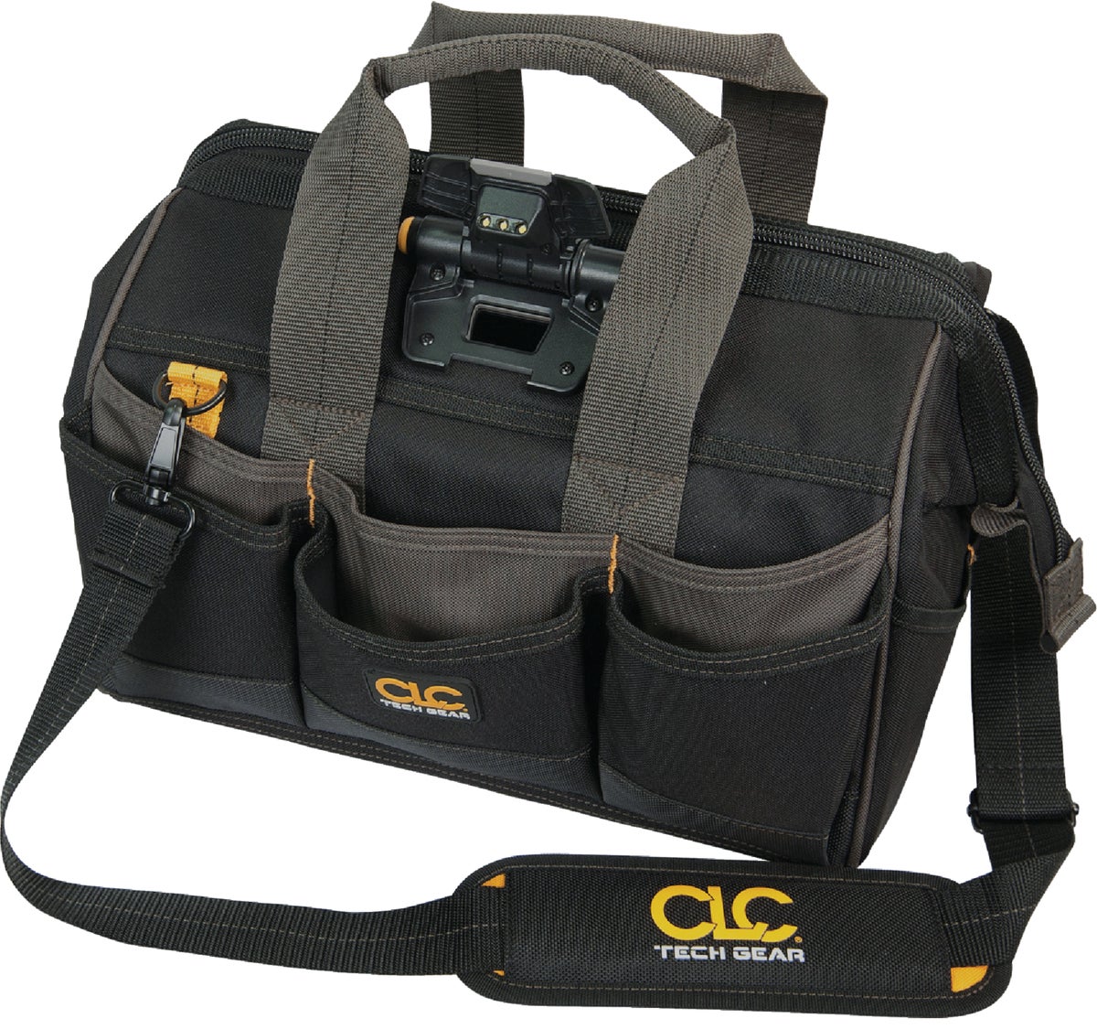 CLC Tech Gear Lighted Bigmouth Tool Bag Black