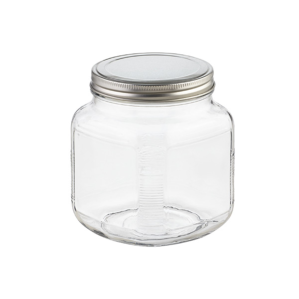 Anchor Hocking Glass Cracker Jars with Aluminum Lids