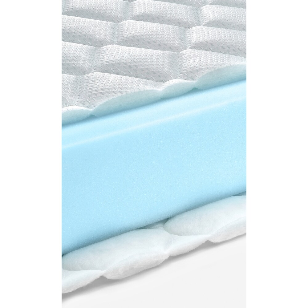 AJD Home White Mattress Topper 3 Inch Foam Mattress Topper  Twin Bed Mattress Topper  Extra Thick Mattress Topper