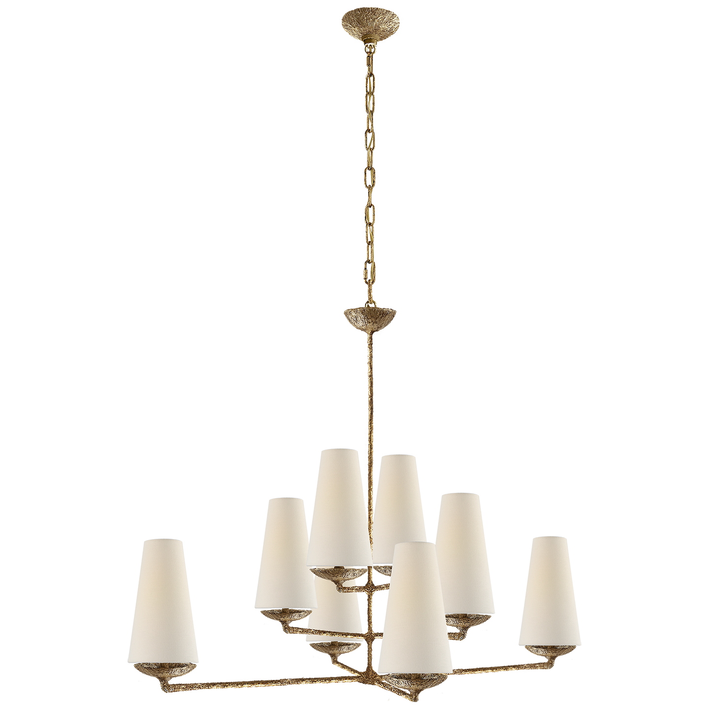 Fontaine Large Offset Chandelier in Various Colors