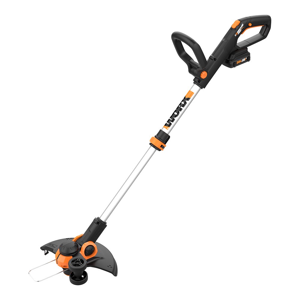 Worx WG928 Power Share 20V Cordless Lit-Ion 12in String Trimmer and Leaf Blower Combo Kit (2 Tool) with 2 Batteries and Charger