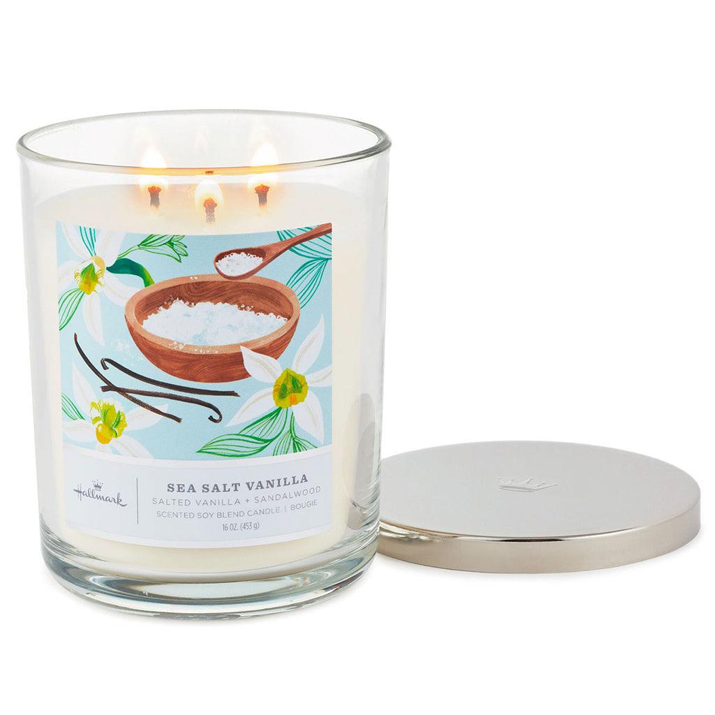 Hallmark  Sea Salt Vanilla 3-Wick Jar Candle, 16 oz.