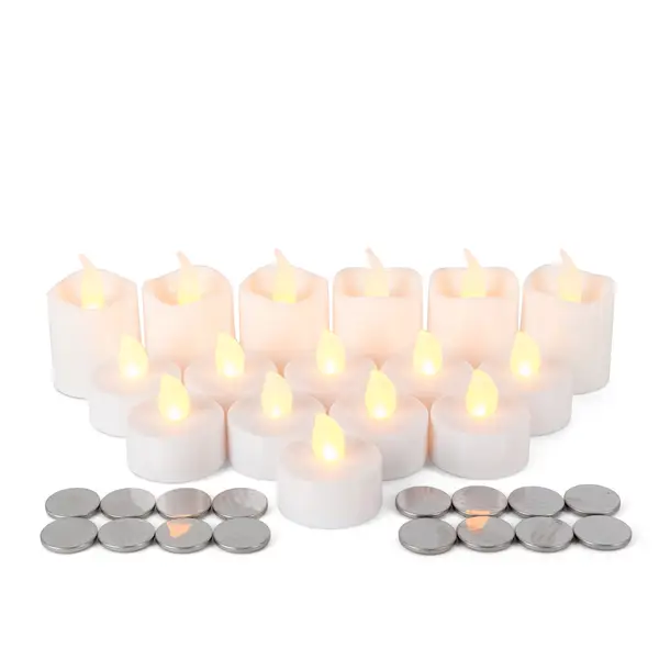 Gerson 16-Piece Tea Light and Votive Set with Super Bright LEDs