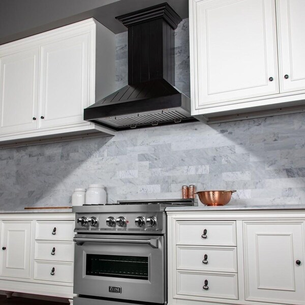 ZLINE Wooden Wall Mount Range Hood with Motor Included