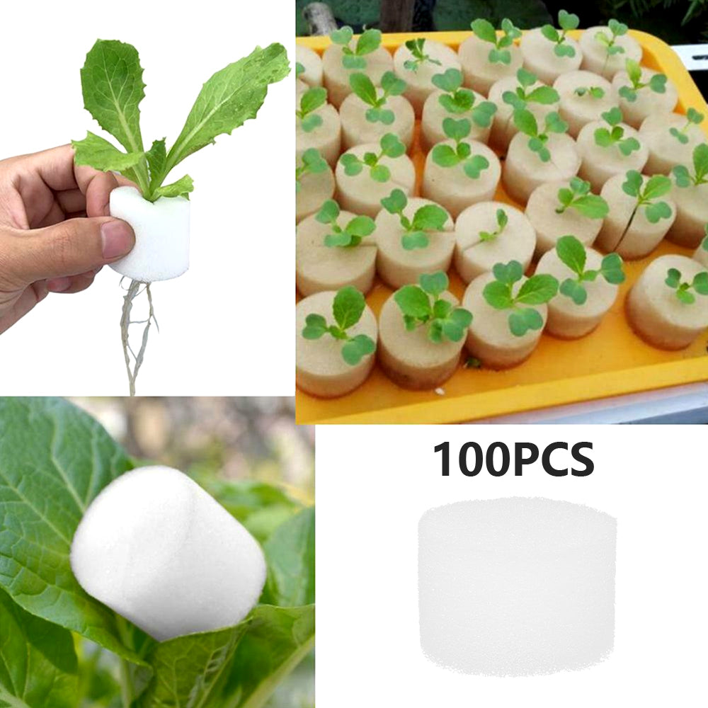 Miulineandnbsp;100Pcs Mesh Pot Net Cup Basket Hydroponic Garden-Plant Grow Vegetable Insert