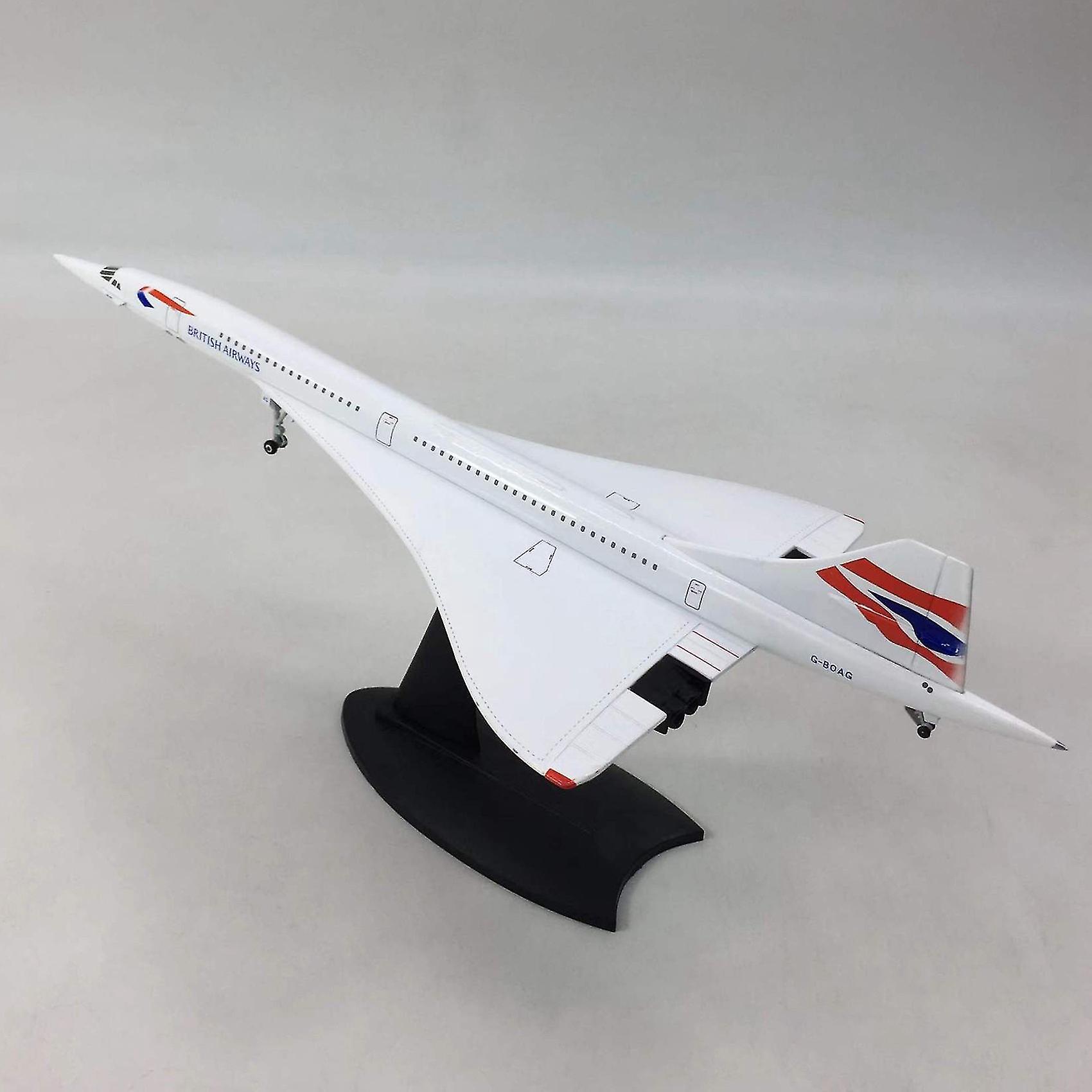 1/200 Concorde Supersonic Passenger Aircraft Air British Airways Model For Static Display Collectio