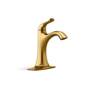 KOHLER Sundae Single Handle Single Hole Bathroom Faucet in Vibrant Brushed Moderne Brass K-R28795-4D-2MB