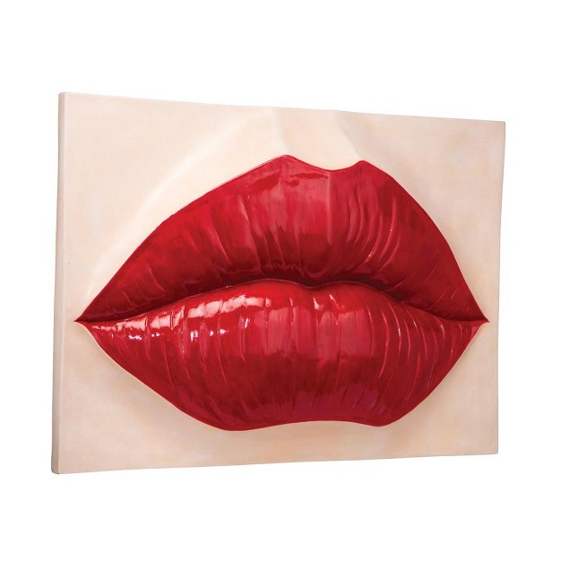 Design Toscano Pop Art Lips Wall Sculpture