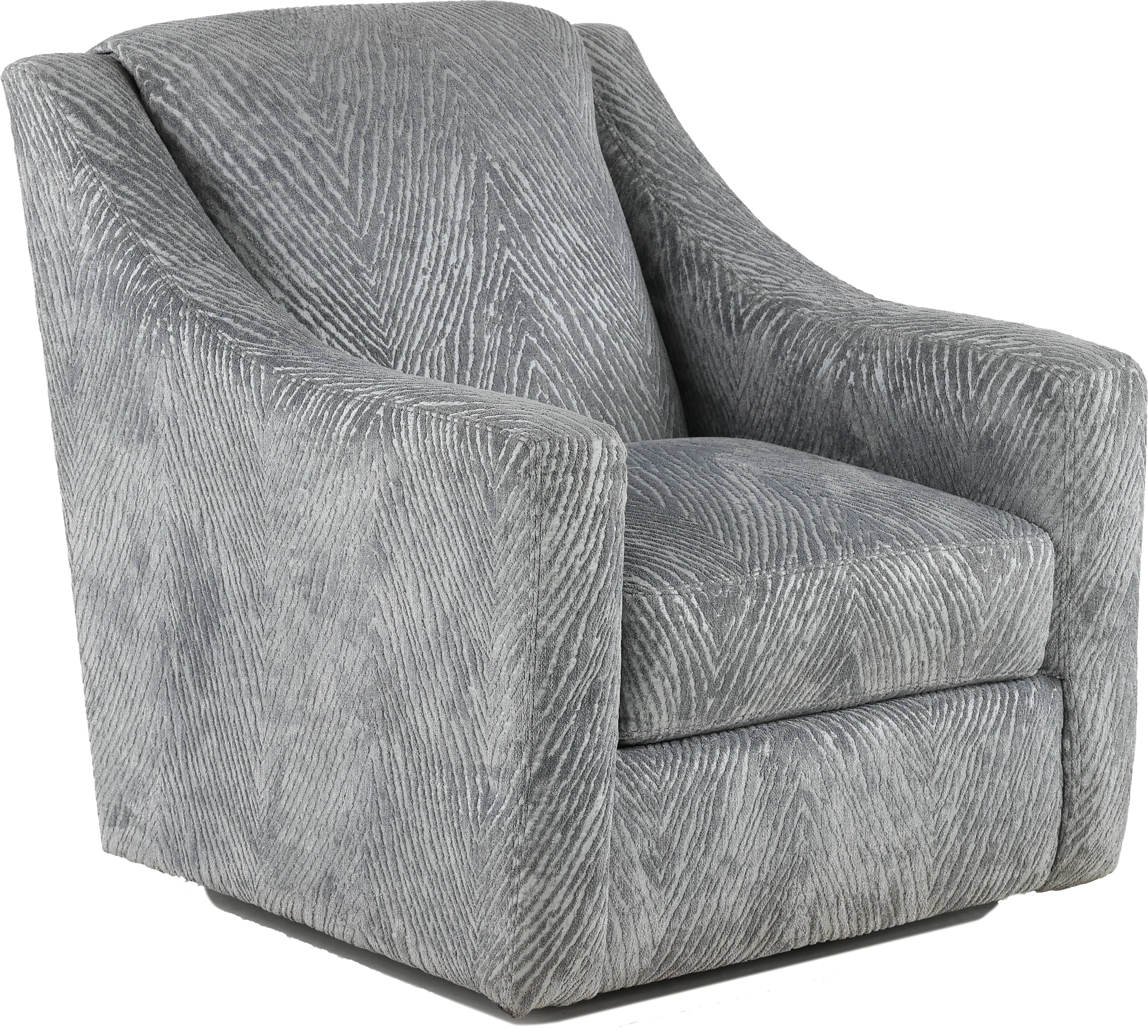 Lamar Gray Swivel Accent Chair