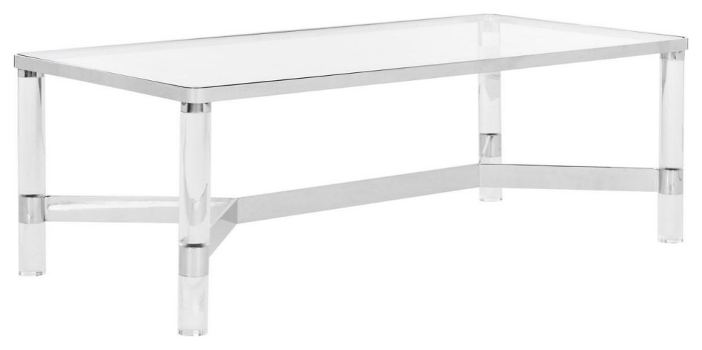 Inman Acrylic Coffee Table   Contemporary   Coffee Tables   by AED Luxury Home Decor  Houzz