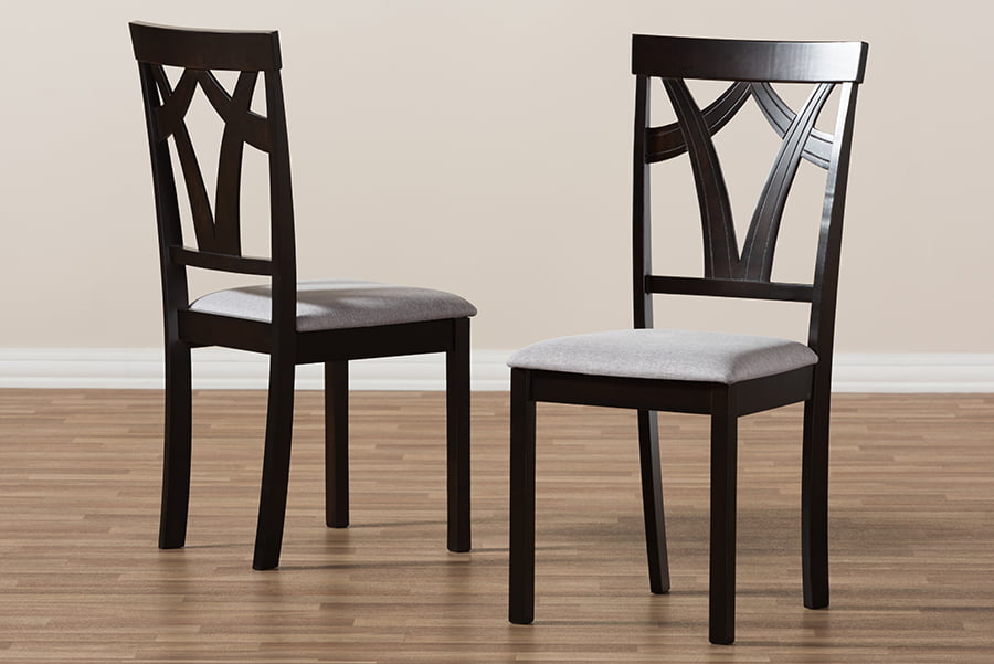 Baxton Studio Sylvia Upholstered Dining Side Chair - Set of 2