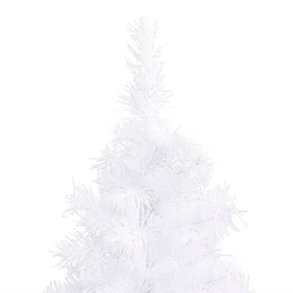 vidaXL Corner Artificial Christmas Tree White 6 ft PVC