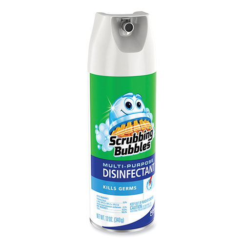 SC Johnson Scrubbing Bubbles Multi-Purpose Disinfectant Spray | 12 oz Aerosol Spray， 12