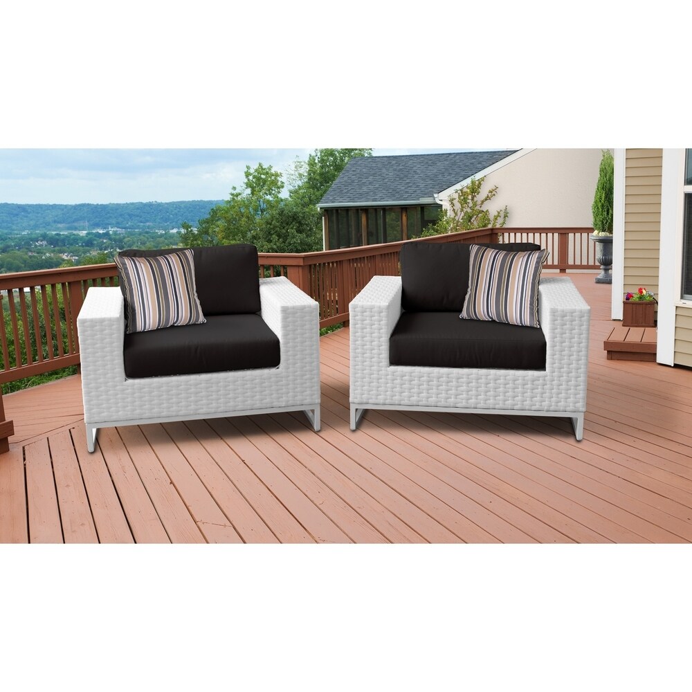 Miami 2 Piece Outdoor Wicker Patio Furniture Set 02b