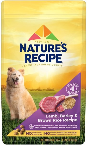 Nature's Recipe Adult Lamb， Barley and Brown Rice Recipe Dry Dog Food