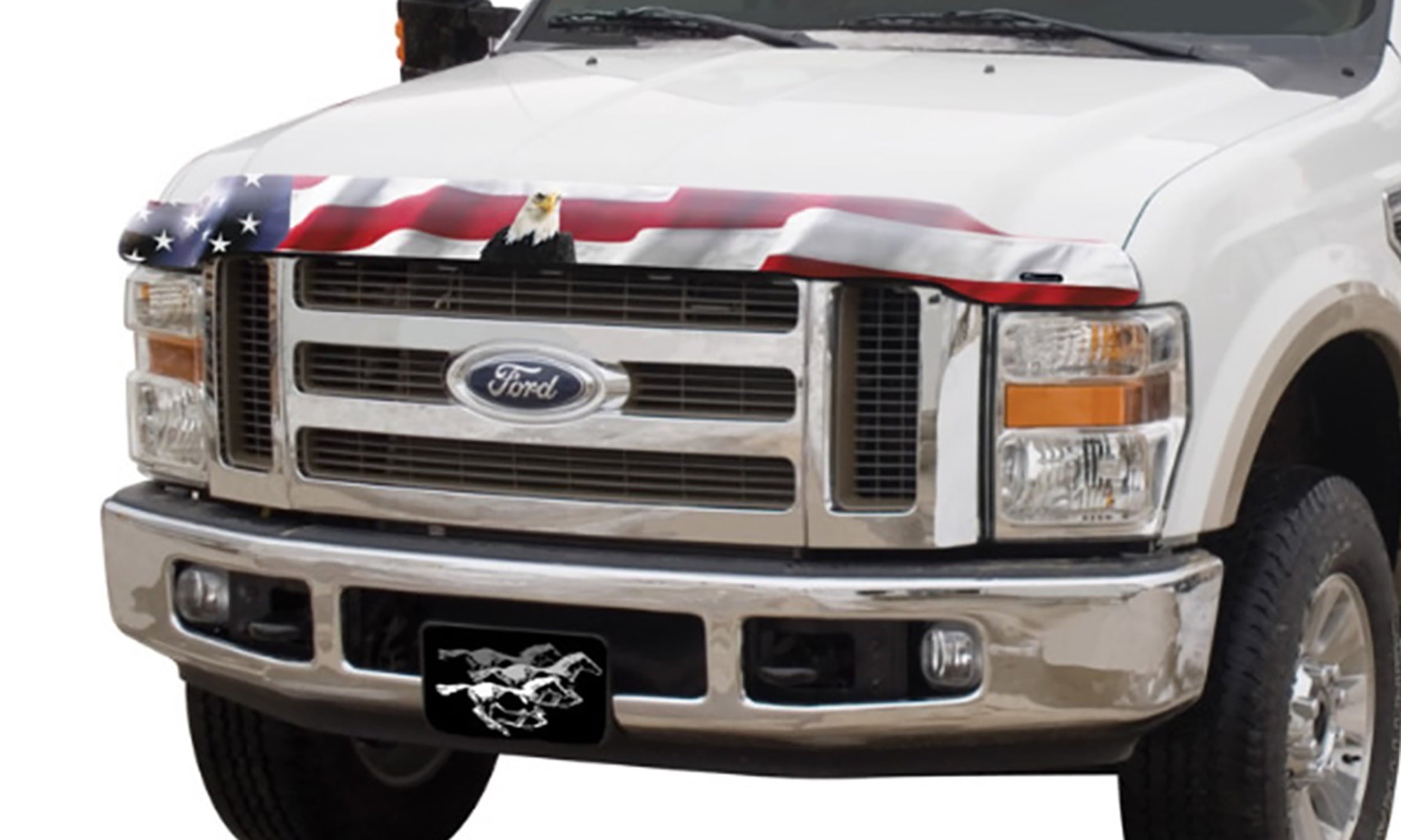 Stampede 2153-30 Vigilante Premium Hood Protector for Ford (American Flag with Eagle)