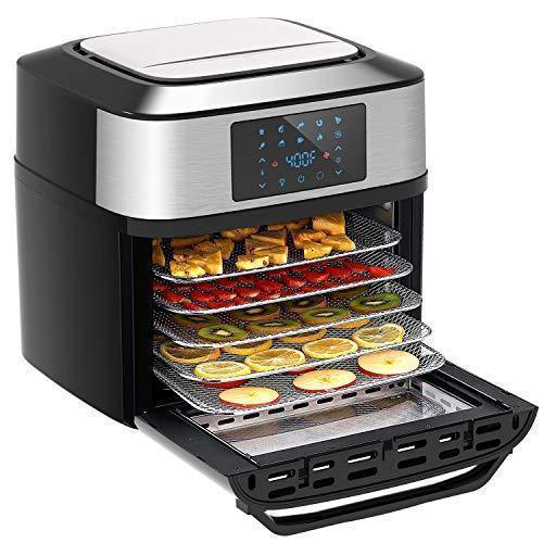 10-in-1 Air Fryer Oven, 20 Quart Airfryer Toaster Oven Combo, 1800W Large Air Fryers, Convection Toaster Oven with Rotisserie Dehydrator, ETL Certified