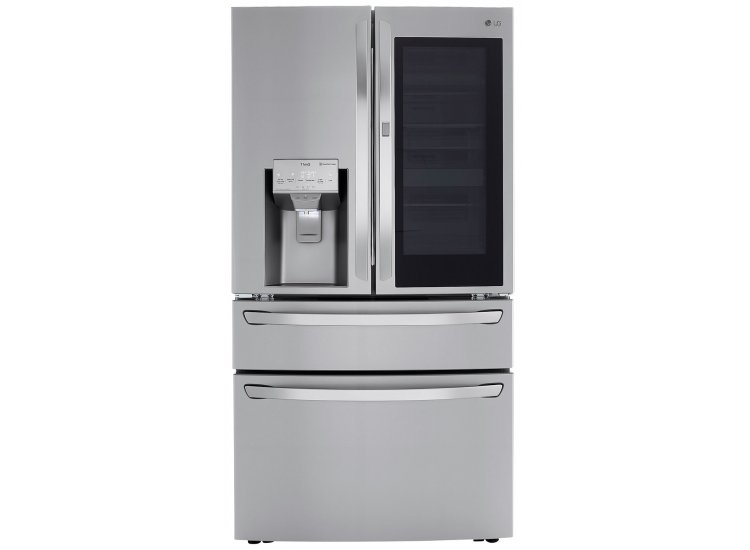 LG 23 Cu. Ft. PrintProof Stainless Steel Smart Wi-Fi Enabled InstaView Door-In-Door Counter-Depth Refrigerator With Craft Ice Maker