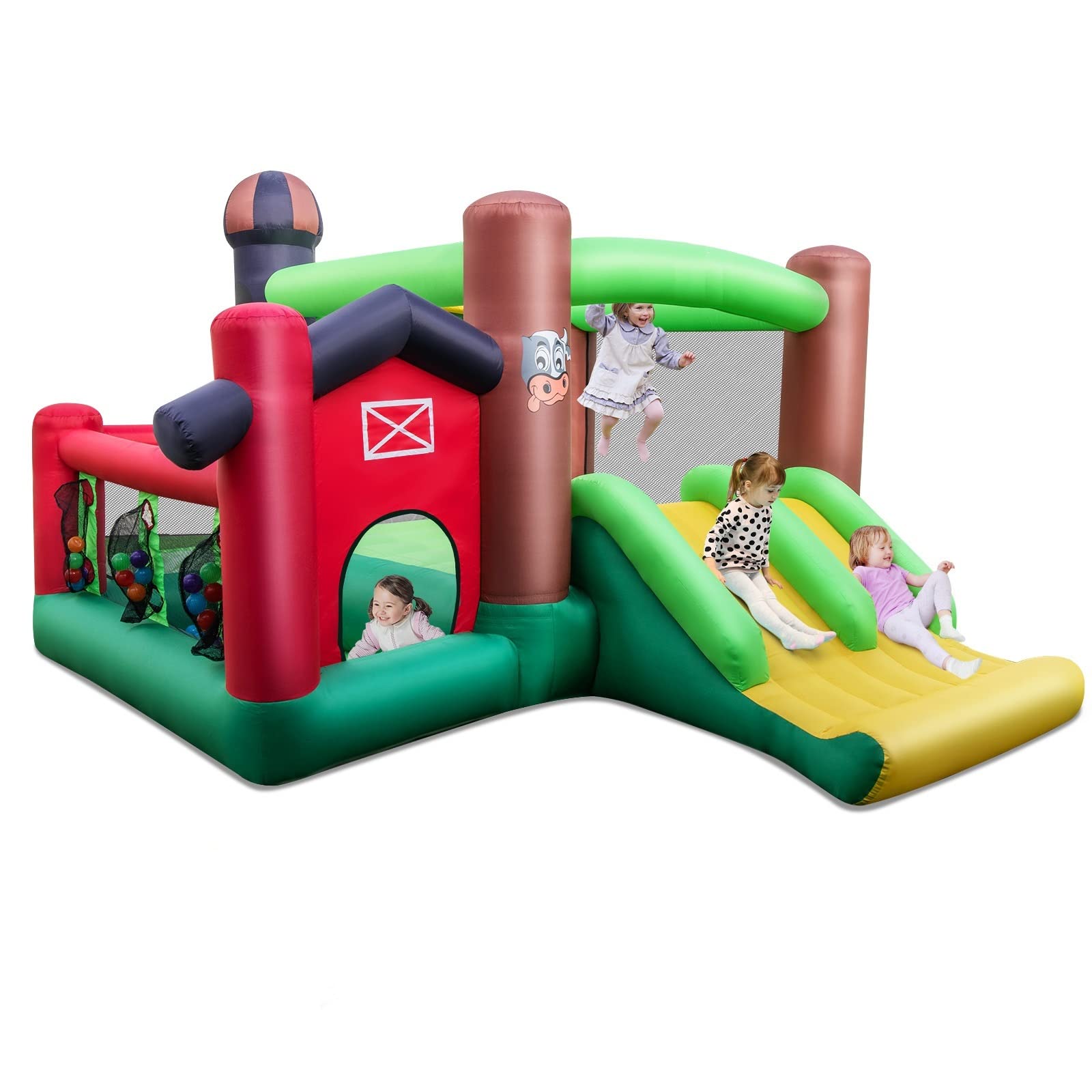 Costzon Inflatable Bounce House, Bouncy House for Kids Indoor Outdoor Party