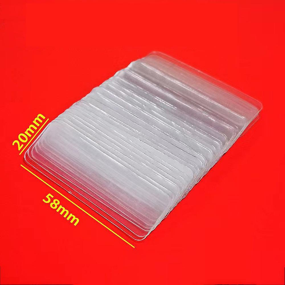 Double Sided Adhesive Tape Pads 60pcs Removable Strong Adhesive Mounting Tape Strips No Residue Transparent Tape For Fixing Carpets/paste Items/craft