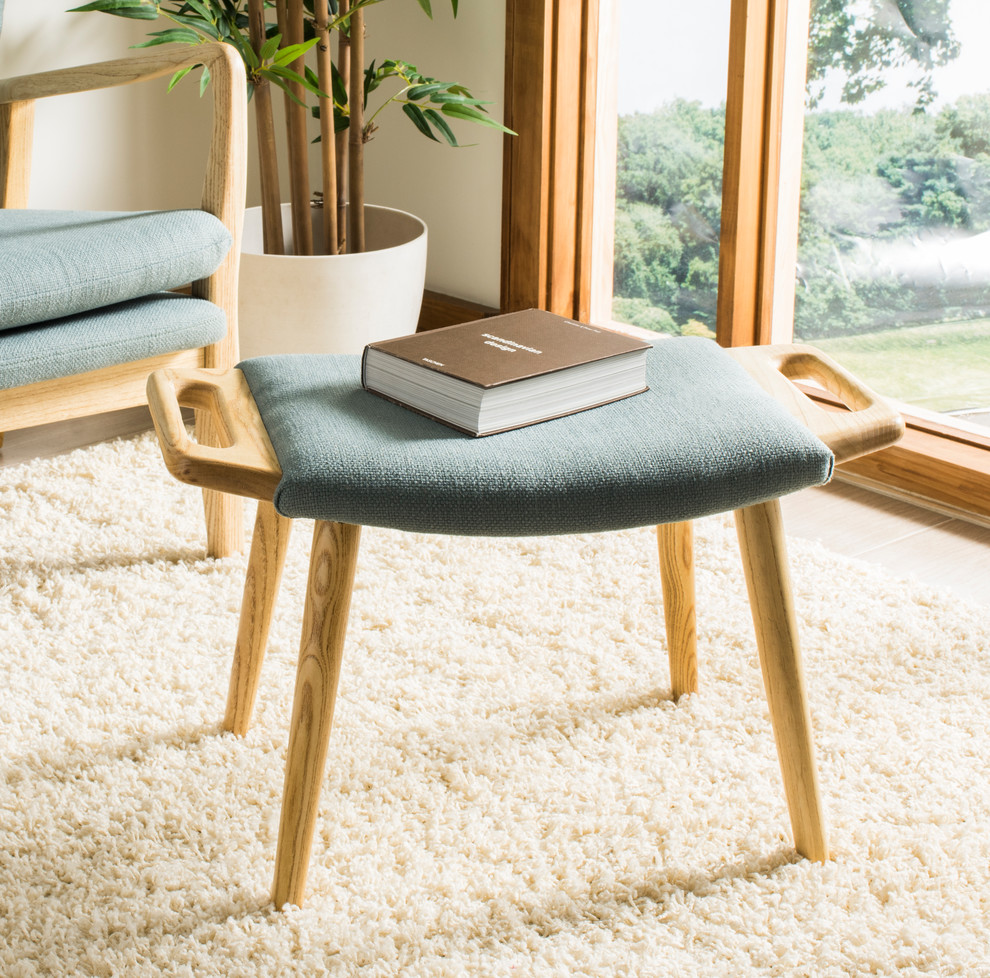 Safavieh Yara Bench   Midcentury   Upholstered Benches   by Safavieh  Houzz