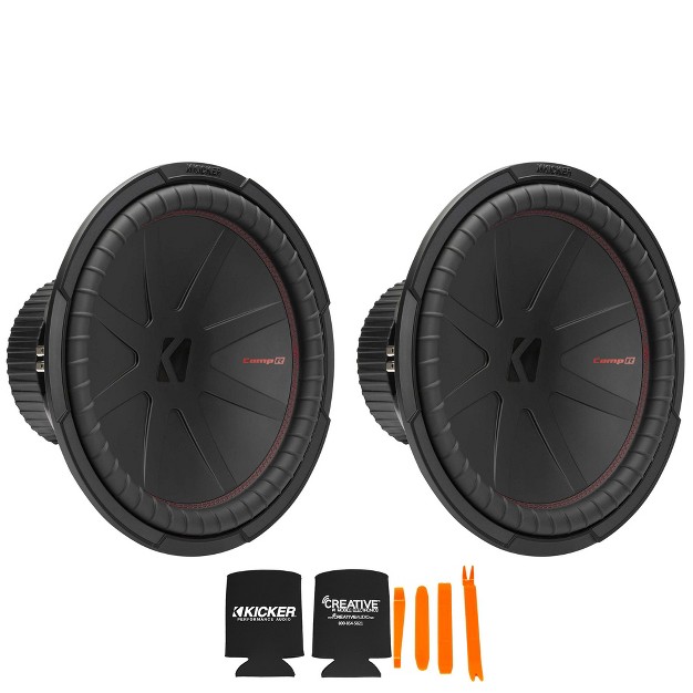 Kicker 15 Inch Comp R Woofer Includes Two 48cwr152 Virtual 2 Ohm Package