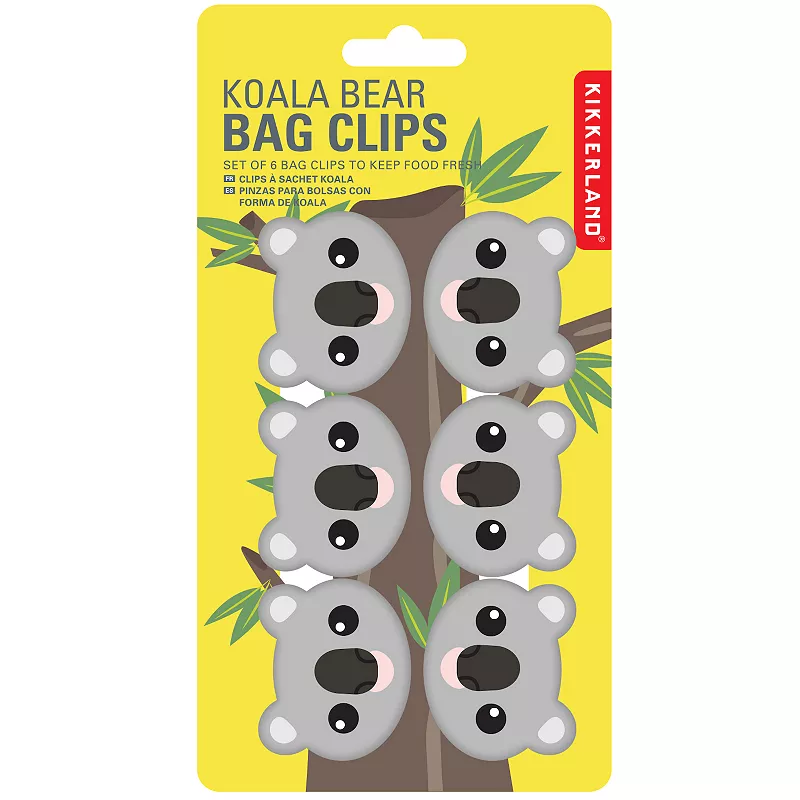 Kikkerland 6 pc Animal Bag Clips