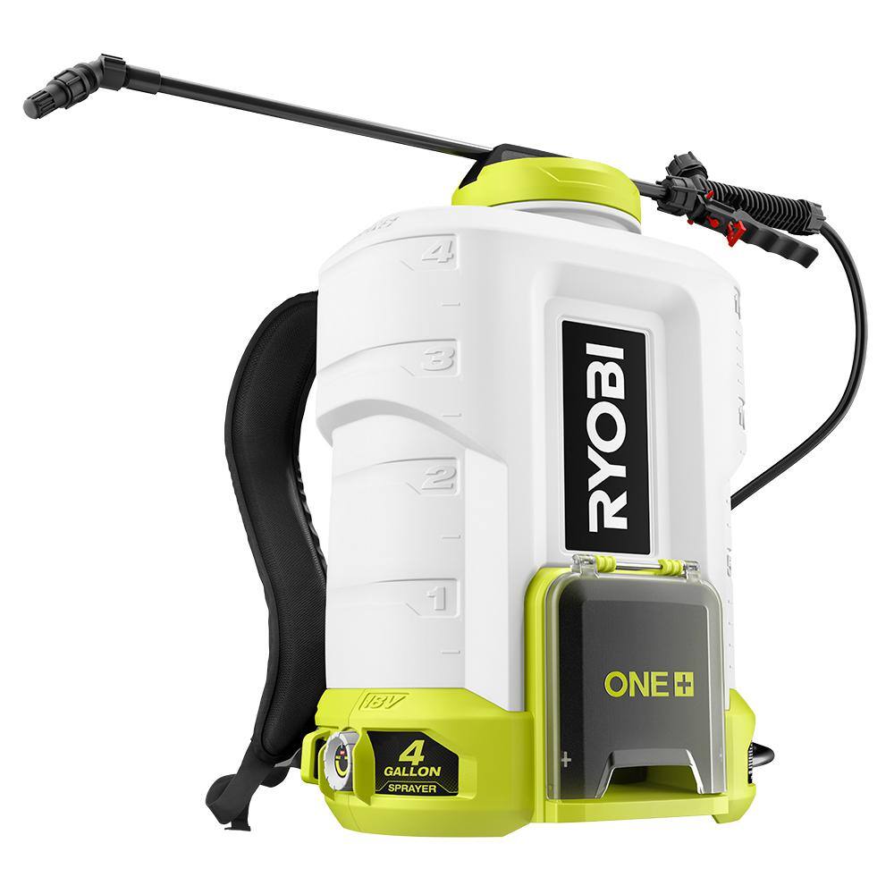 RYOBI ONE+ 18V Cordless Battery 4 Gal. Backpack Chemical Sprayer and. 5L Compact Sprayer (Tool-Only) P2806BTL-P28014BTL