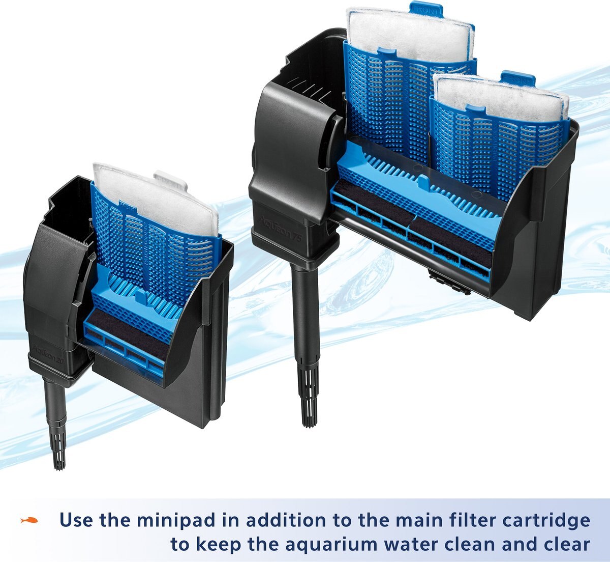 Aqueon QuietFlow 20/75 Carbon Reducing Specialty Aquarium Filter Pads