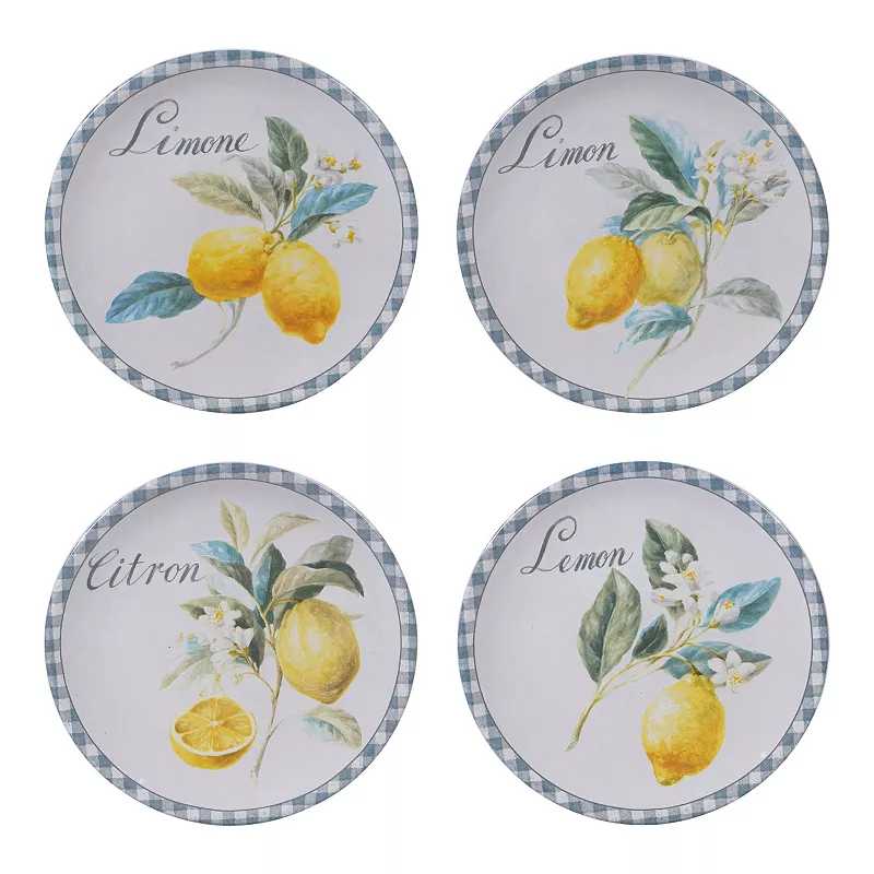 Certified International Citron 4-pc. Salad Plate Set