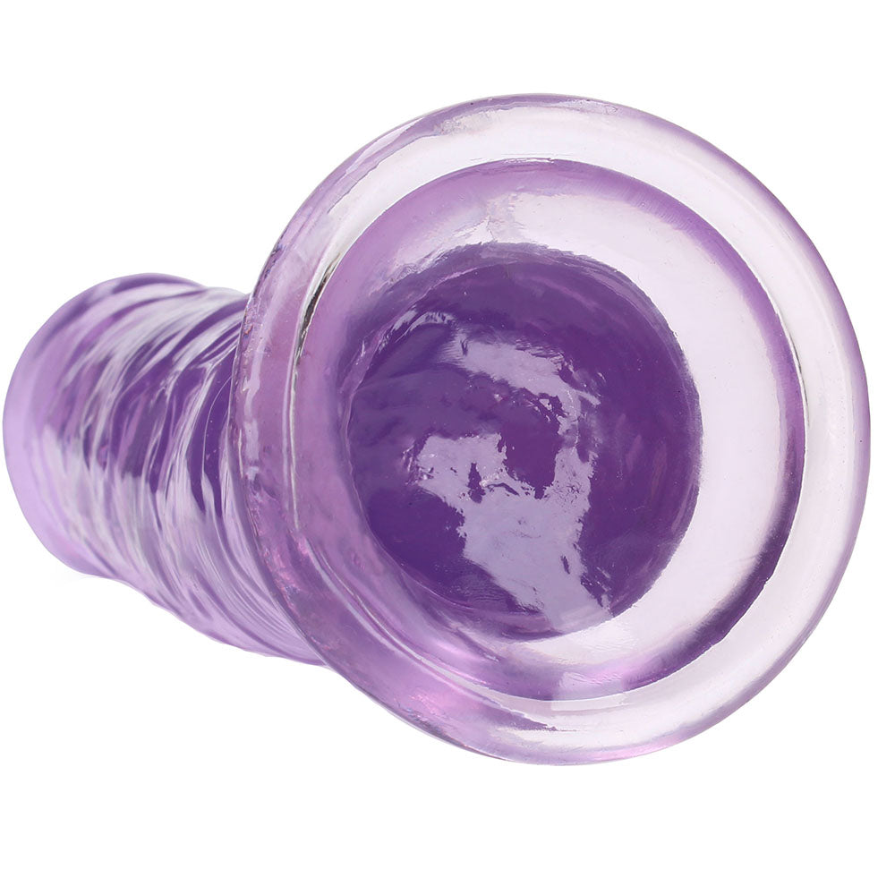 RealRock Crystal Clear Jelly 11 Inch Dildo in Purple