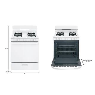 Hotpoint 30 in. 4.8 cu. ft. Freestanding Gas Range in White RGBS300DMWW