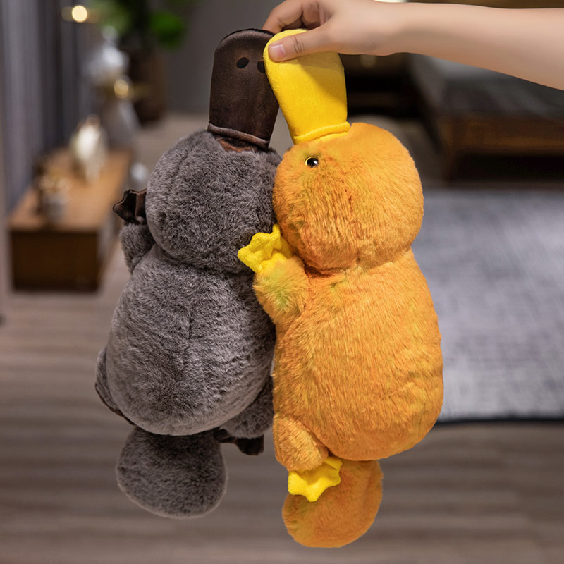 Simulated duckbill platypus plush toy pillow ornament to soothe dolls, children's birthday gifts