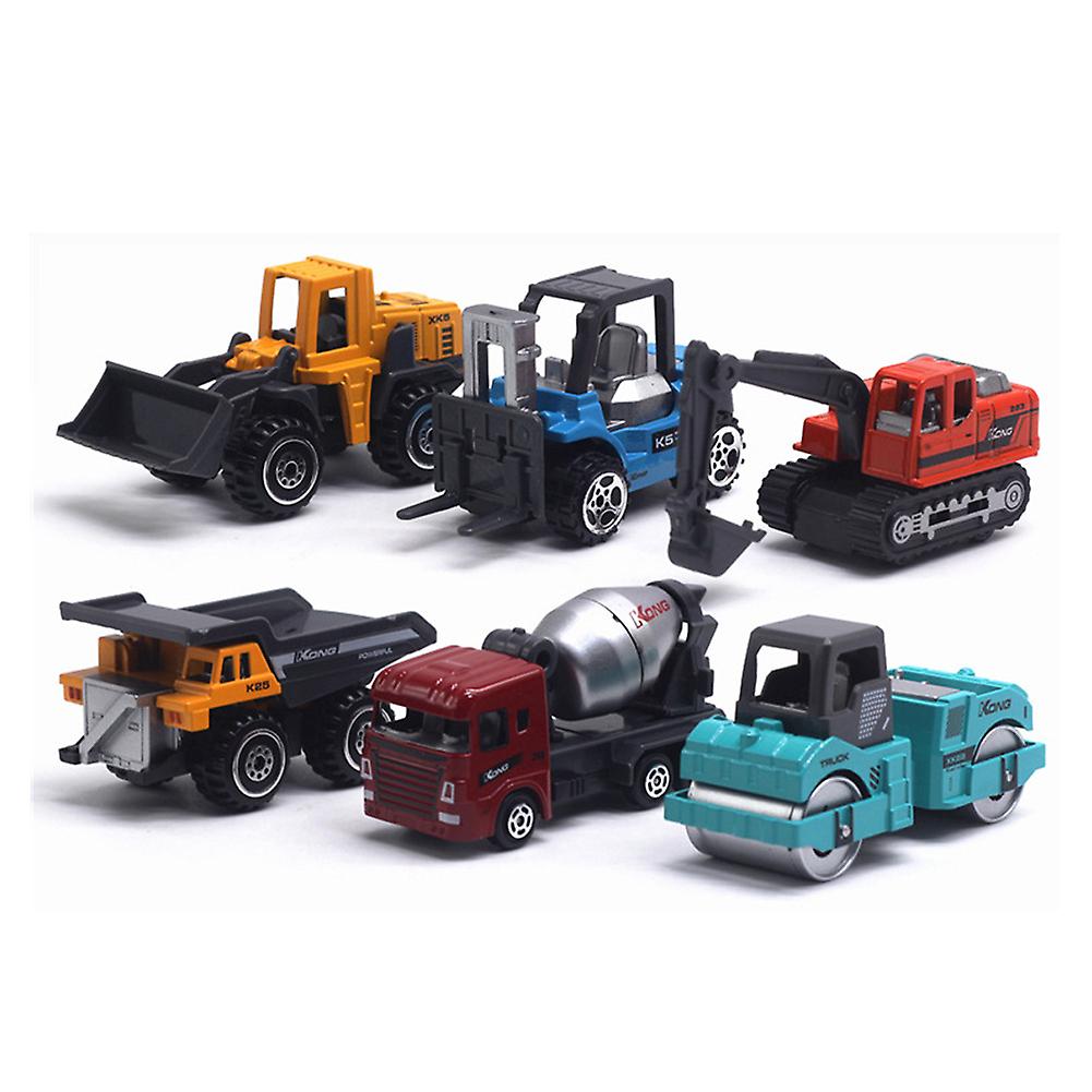 1/64 Mini Alloy Truck Engineering Rc Car Toys Model Set For Children Gift Home Decorationmodern Style