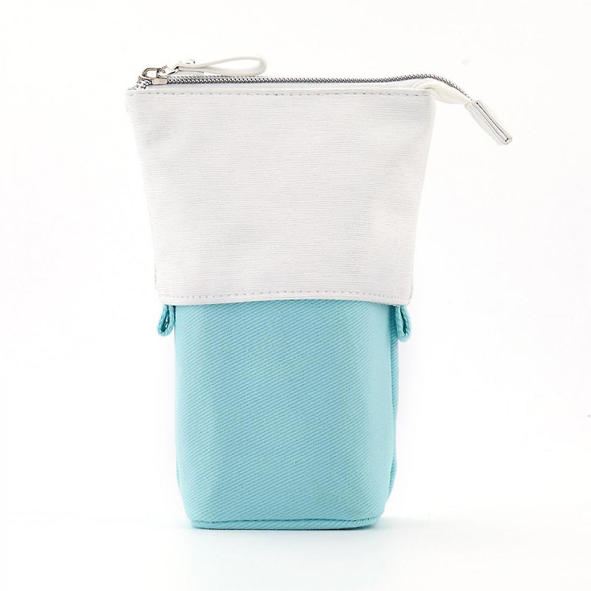 Drop Down Wave Point With Zipper Pencil Case