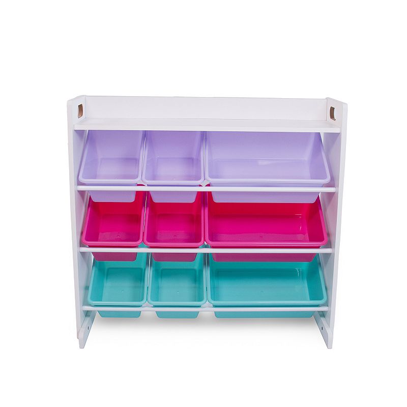 Humble Crew 9-Bin Toy Organizer with Shelf