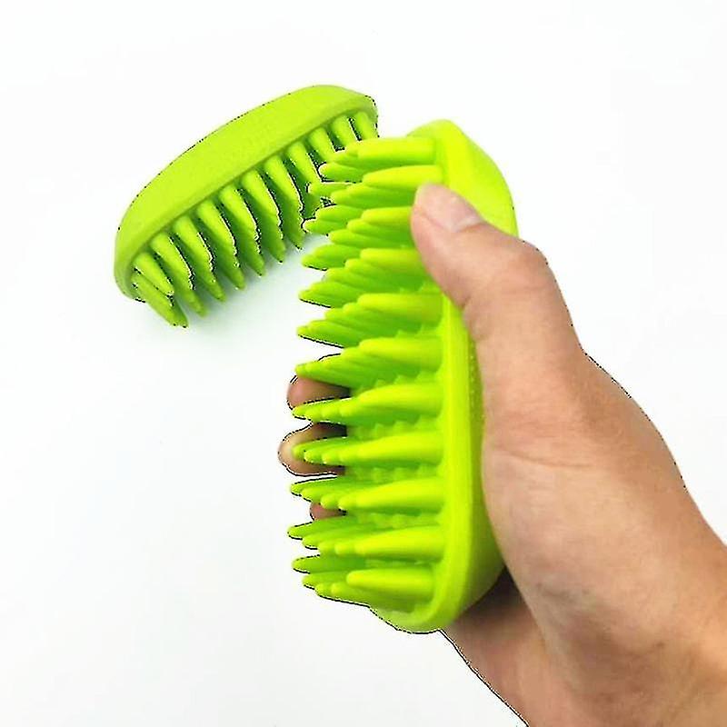 Pet Silicone Shampoo Brush Pet Dog Cat Pet Silicone Bath Brush