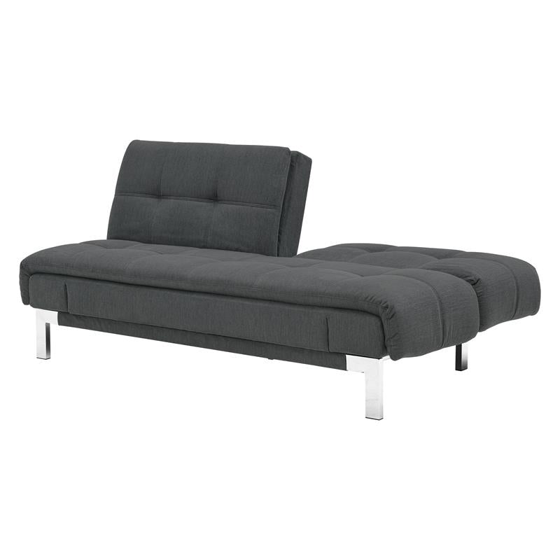 Relax-A-Lounger Winchester Sofa Convertible in Gray Fabric Upholstery